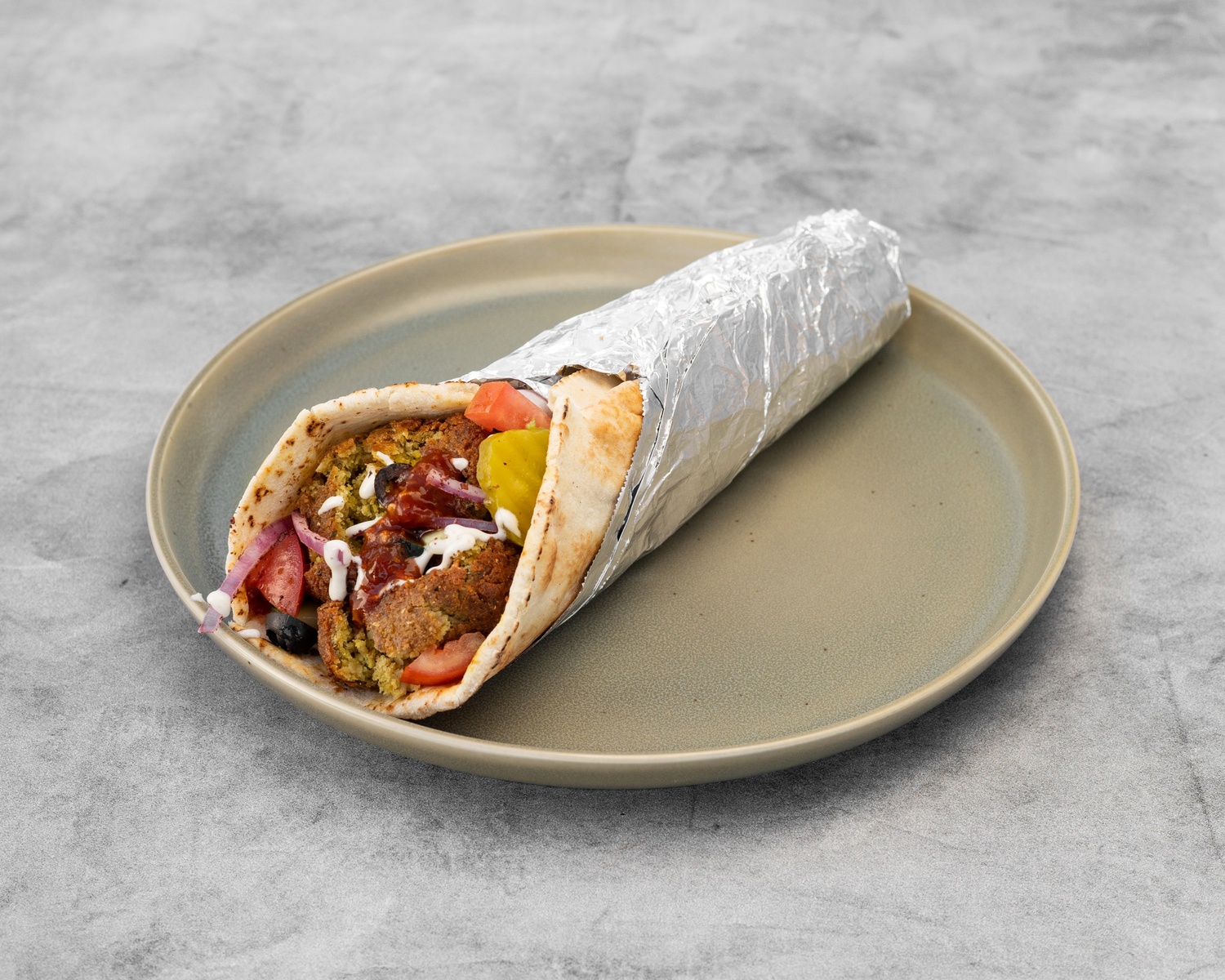 Falafel Wrap - Vegetarian Mediterranean San Marcos